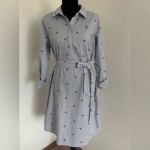 Tommy Hilfiger Logo Chambray Shirtdress - Medium